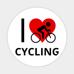 I Love Cycling Magnet